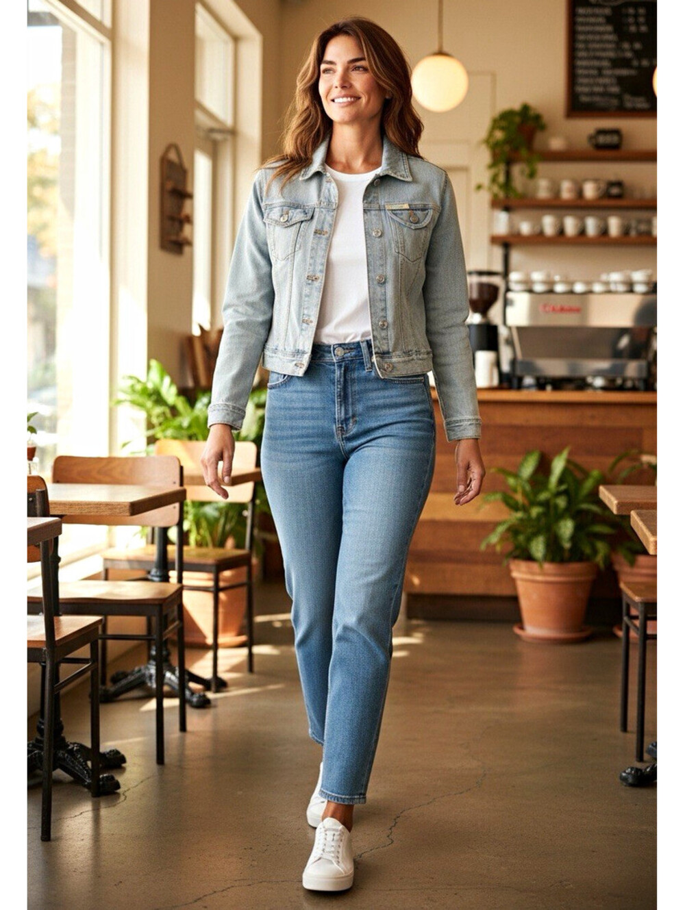 Hollister Blue Jean Jacket Women’s Sz S Button Front Collared Pockets Short